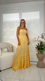 1492 Smoked tiered maxi dress