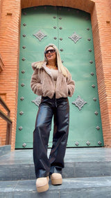 Y400 Bunny faux fur foxy hooded jacket