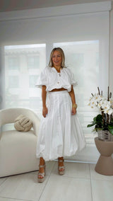 1774 Bubble top and skirt set