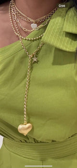 DL41 3-1 belt, necklace, bracelet heart