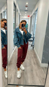 3306 Ballon sleeve twill denim jacket