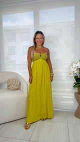 0043 Tube hulter maxi dress