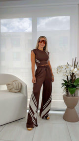 3114 Sleeveless top and pants set