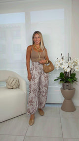 3110 Printed bubble pants