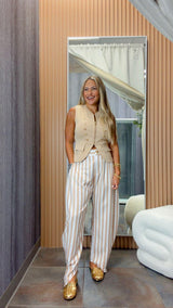 1726 Vertical striped pants