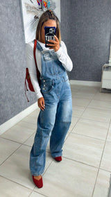 2681 Denim overalls jumpsuit