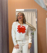 3670 Crab furry sweater
