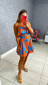 1197 Printed mini dress