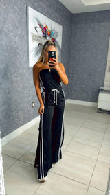 5384 Strapless open side jumpsuit