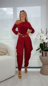 7171 Draped long sleeve bodysuit