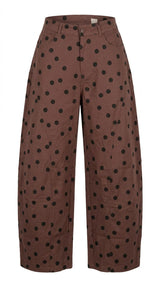 1098 Polka dot barrel pants
