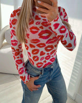 1509 Love kisses mesh top