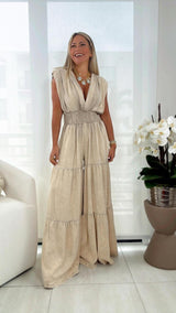 4755 Elastic waist jumpsuit