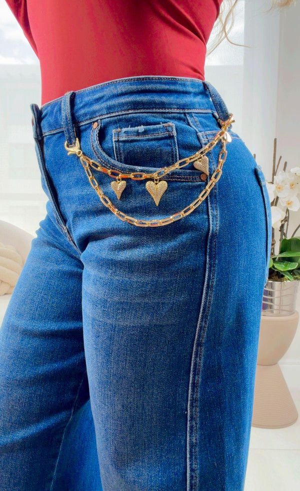 P11021 Chain gold heart