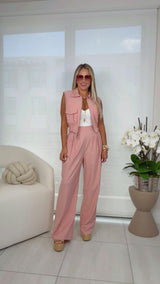 1806 Crop vest and pants set