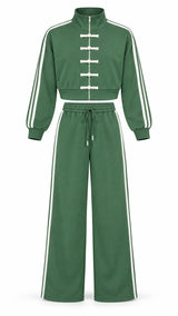 0618 Mandarin sweater and pants set