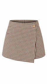3190 Crossover gingham shorts