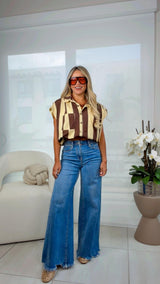1239 High rise ankle wide pants