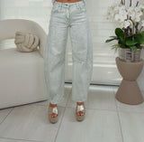 1668 Slouchy ankle barrel pants
