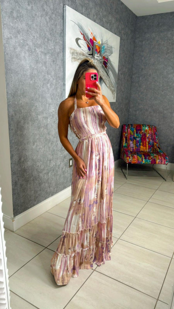 3170 Printed maxi dress