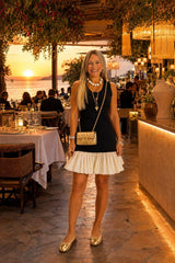 2170 Bubble knit sweater mini dress