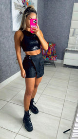 4721 Sequin crop top