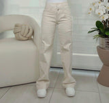 7337 Double waist denim pants