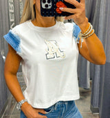 0788 Sleeveless cotton T-shirt