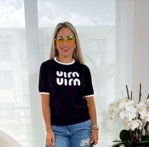 2219 M&M short sleeve sweater T-shirt