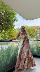 1932 Earth muse open back maxi dress Kiut