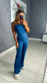 0418 Denim jumpsuit stretch