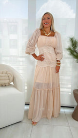 R033 Long sleeve maxi dress