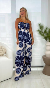 S277 Tube cut off back jumpsuit