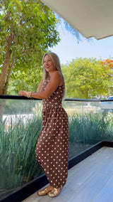 1952 Polka dot print jumpsuit kiut