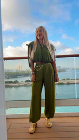 0904 Casual set solid wide leg