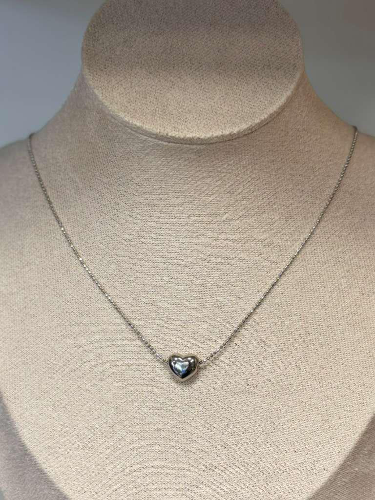 N1164 Mini silver heart necklace