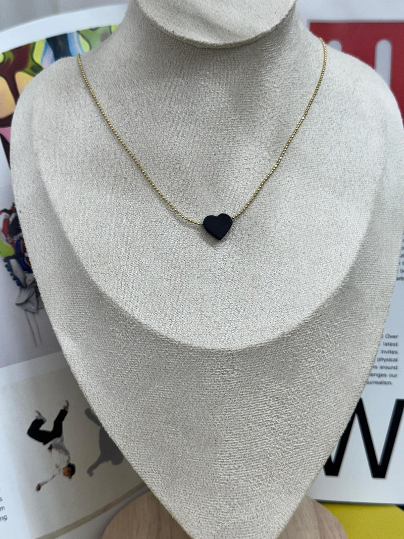 DL86 Cadenita corazon madera
