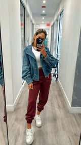 3306 Ballon sleeve twill denim jacket