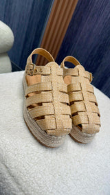 M06 Tulum espadrille natural raffia