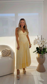 2858 Stripe midi dress