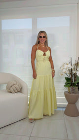 0951 Back tie maxi dress