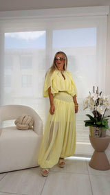 1183 Bubble top and pants set