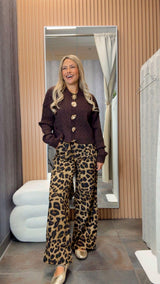 7085 Marine gold pins knit sweater