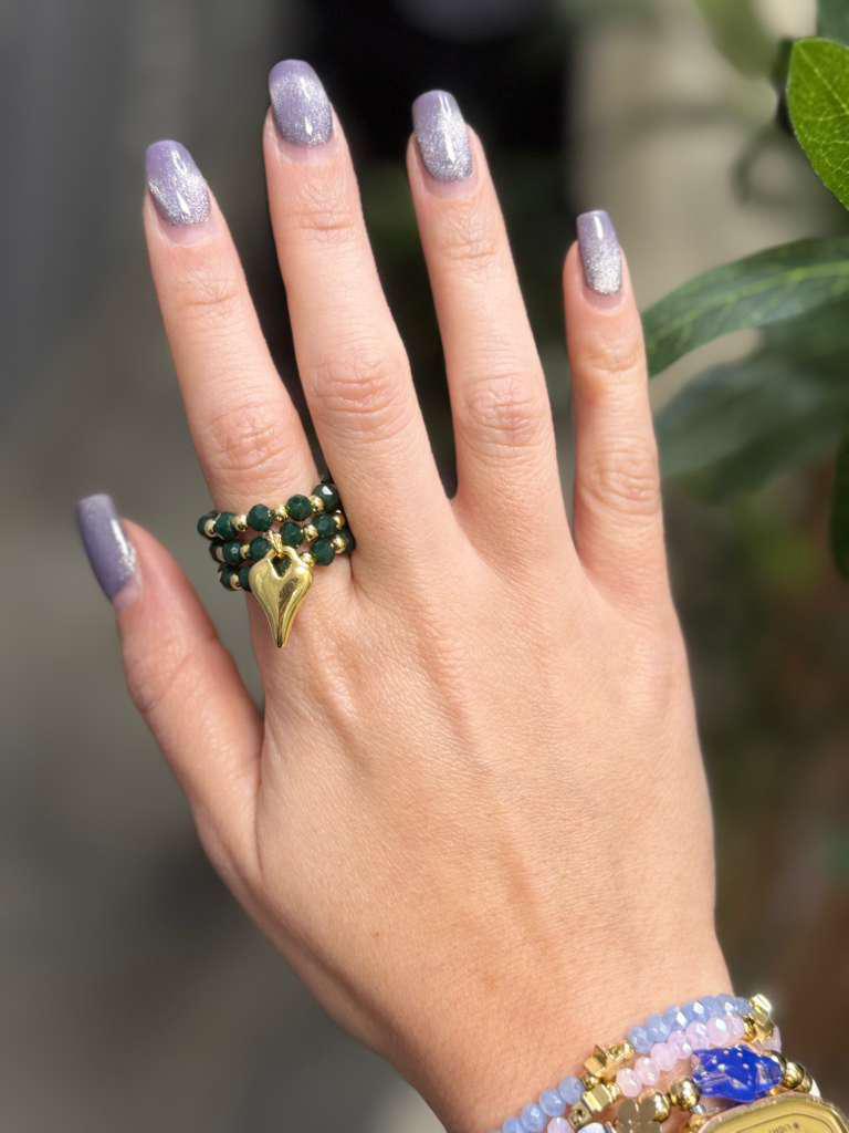 R6036 Elastic heart ring