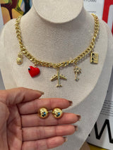 DL92 Collar viajero con aretes