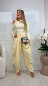 5244 Drapped dressy pants