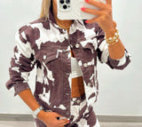 8555 Cow print jackets