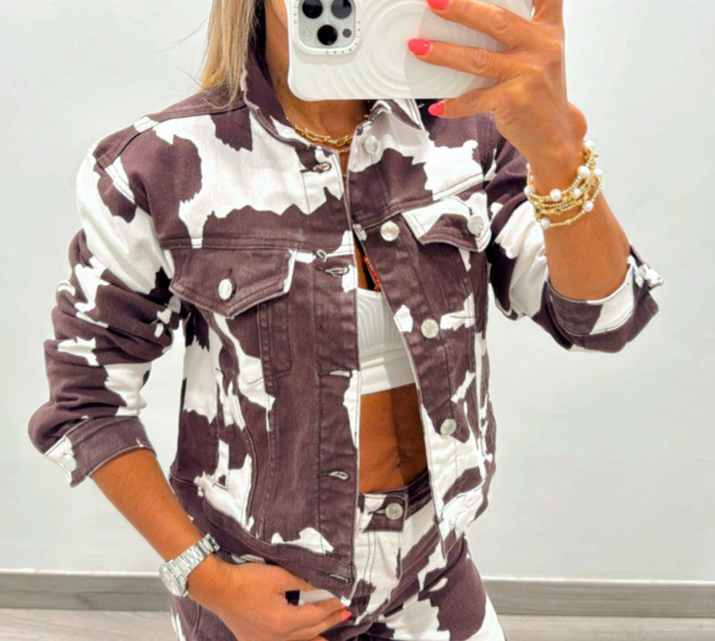 8555 Cow print jackets