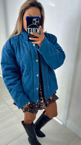 0256 Denim bomber jacket