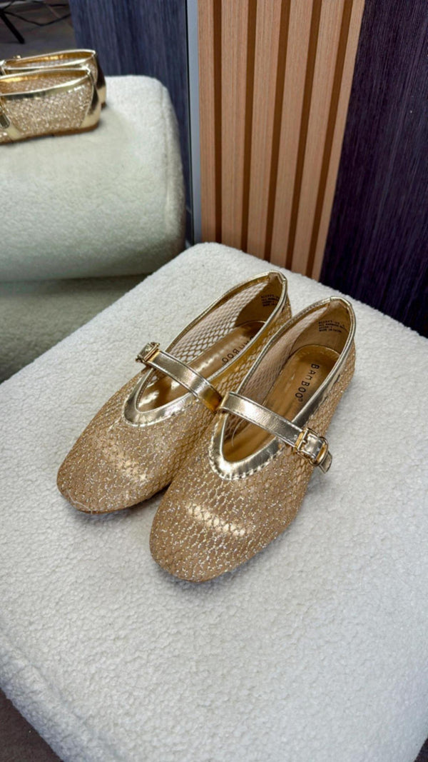 T29 Accept mesh MaryJane ballerine